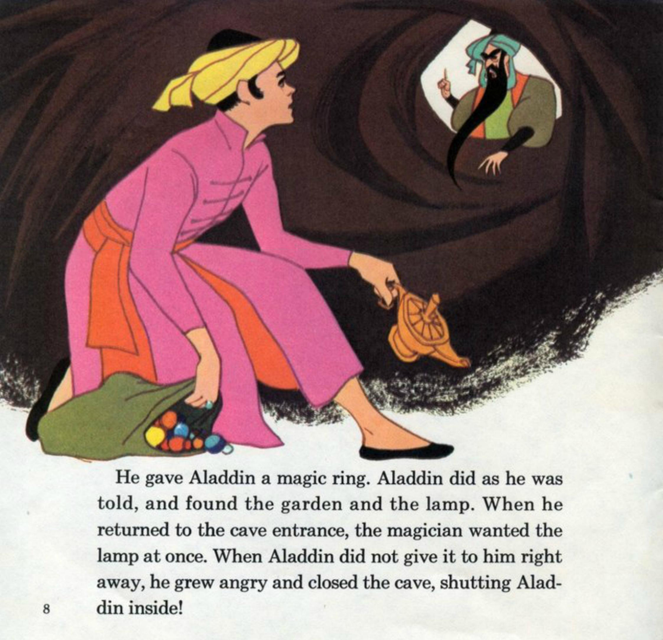 Aladdin and His Lamp (10),绘本,绘本故事,绘本阅读,故事书,童书,图画书,课外阅读